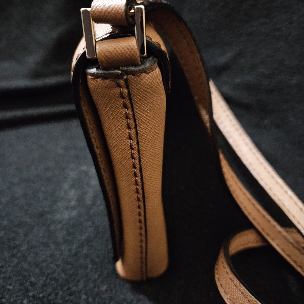 Kate Spade Sally Newberry Lane Leather Camel Brown Color Crossbody - Picture 6 of 16